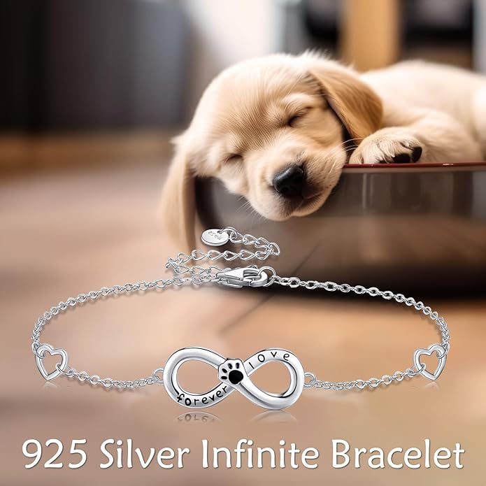 Mustard Seed Cross/Paw Print/Butterfly/Sunflower/Compass/Moss Agate Bracelet for Women 925 Sterling Silver Graduation Link Bracelet Jewelry for Women