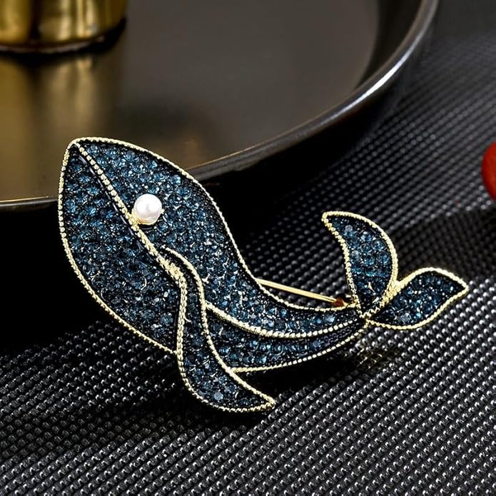 UNVAK Animal Brooches for Women Pearl Rhinestones Animal Brooch Pin Cute Animal Jewelry Gift for Wife Mom Girlfriends