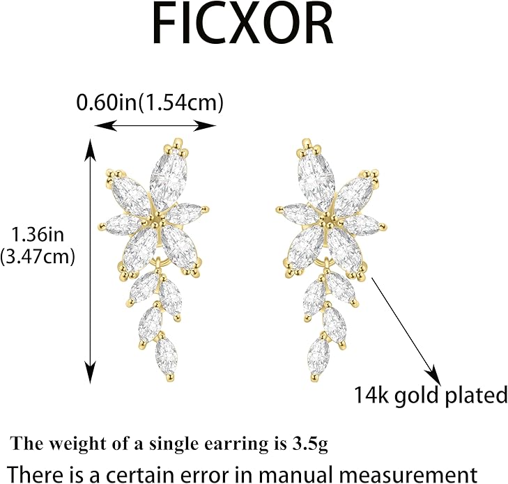 Gold Earrings for Women,Dainty 14k Gold Plated Pearl Drop Earring Dangle Pearl Dangling Earrings for Women Trendy Small Cute Wedding CZ Earring Long Chain Threader Prom Jewelry Gifts