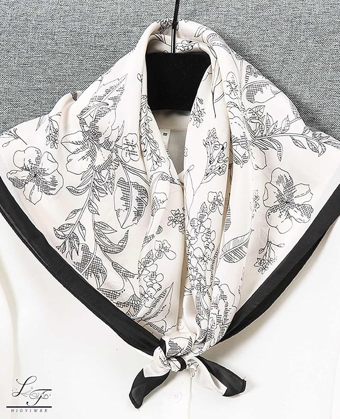 Hioyiwse Satin Bandanas Head Scarf For Women Hair Scarves Accessories Lightweight Fashion Wrap Neck Silk Sleeping Headscarf