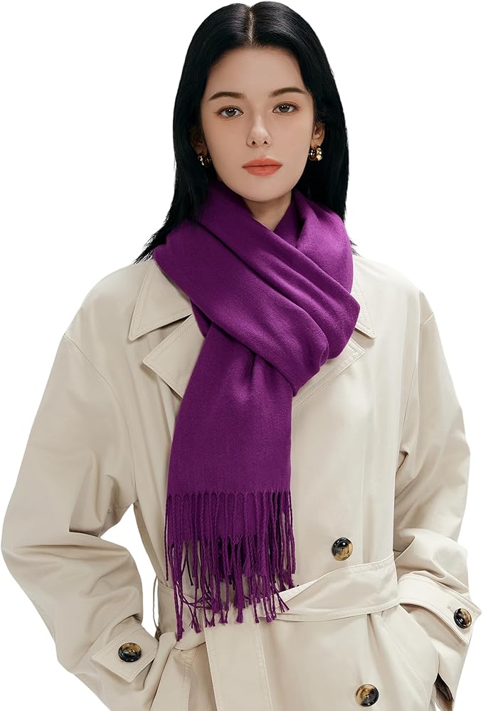 maamgic Women's Winter Scarf Soft Warm Scarf for Women Cozy Shawl Wraps for Women Lightweight Pashmina Style Wrap