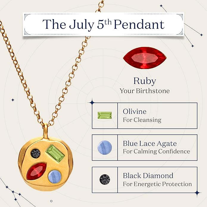 Birthdate 14k Gold Necklace for Women - 16-20in Adjustable 14 Karat Gold Chain with Lobster Clasp - Cadenas de Oro 14k Puro Para Mujer, Ladies Jewelry Birthstone