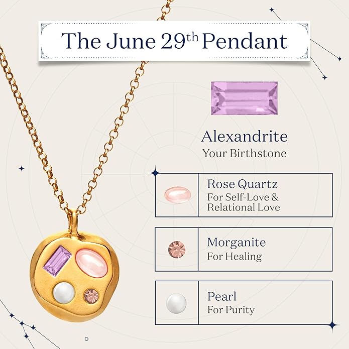 Birthdate 14k Gold Necklace for Women - 16-20in Adjustable 14 Karat Gold Chain with Lobster Clasp - Cadenas de Oro 14k Puro Para Mujer, Ladies Jewelry Birthstone
