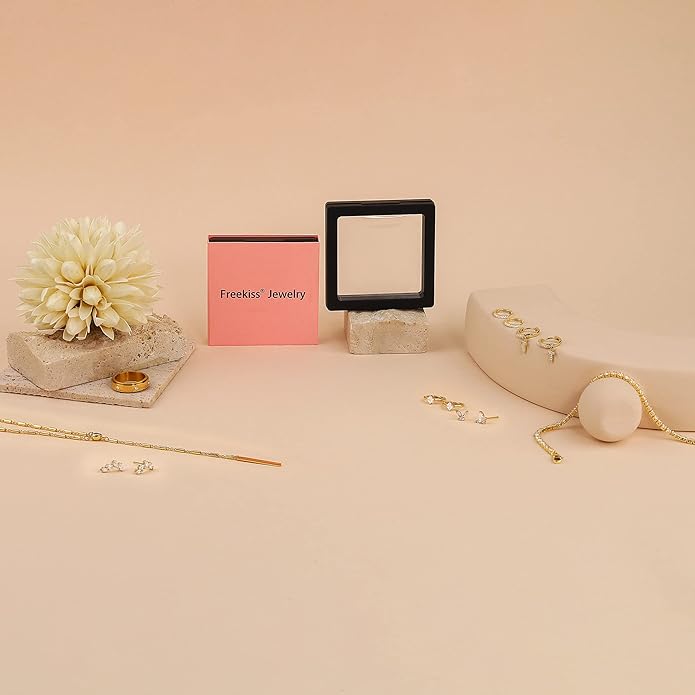 Freekiss 3 Pairs Gold Hoop Earrings Set: Dainty Stud Earrings Trendy Small 14K Gold Plated Hypoallergenic Dangle Cartilage Huggie Hoop Earrings for Women Gold Jewelry for Women Gifts