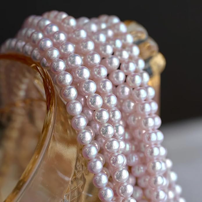 Long White Pearl Necklace 150cm/59 Adjustable Multi-Strand Faux Pearls for Women, Bridal Wedding Vintage Gatsby Jewelry for Party & Elegant Events