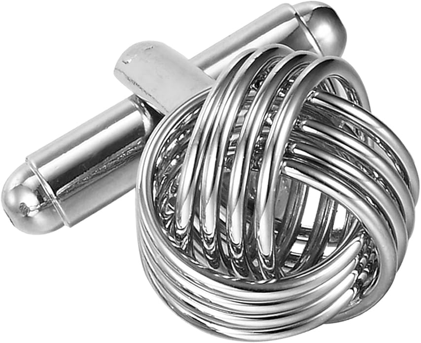 Stunning Mens Nautical Knot Stainless Steel Cufflinks