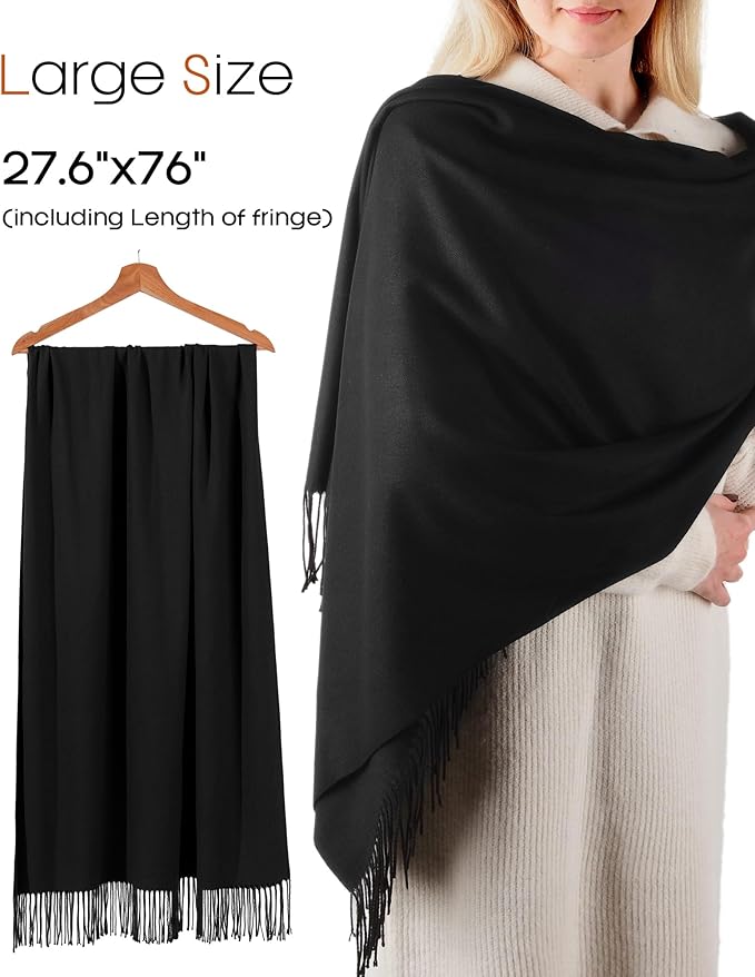FURTALK Winter Scarf for Women Pashmina Shawl Wraps Soft Warm Fashion Blanket Scarves Gifts