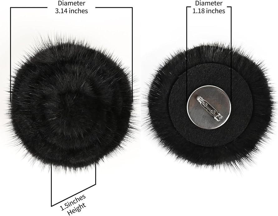 Elegant Mink Fur Red Rose Brooch 3D Real Fur Pin for Womens Girls Floral Brooch Clothing Bag Scarf Decoration Shawl Pins Jewerly