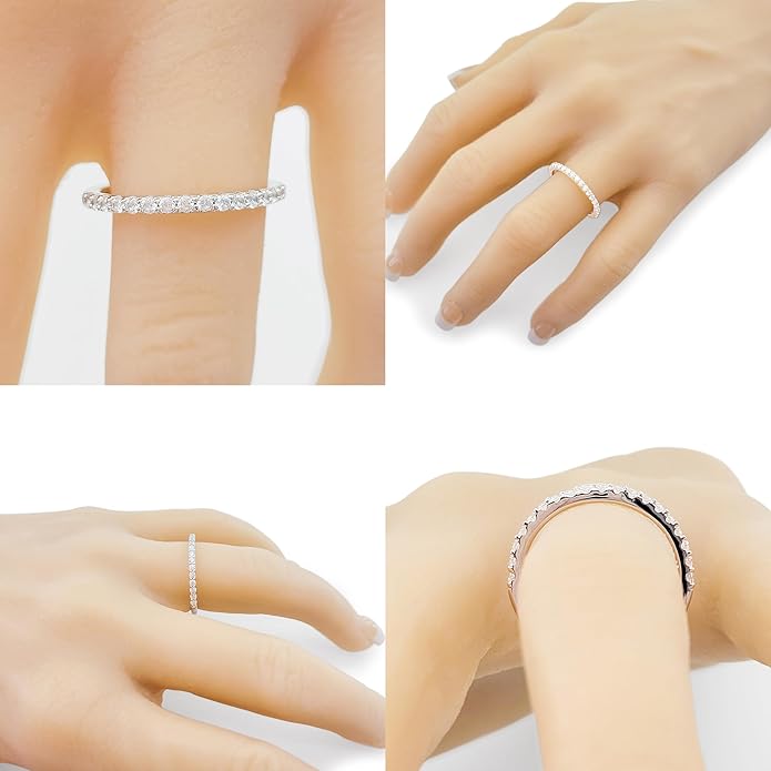 NANA Jewels Sterling Silver Engagement Rings for Women - Choose Simulated Morganite, Citrine, Aquamarine & More