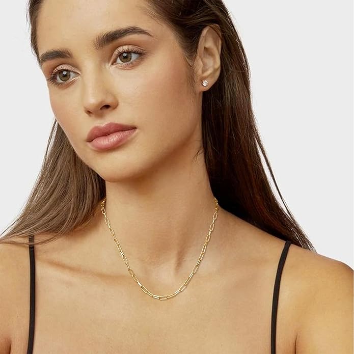 925 Sterling Silver Singapore Chain Lobster Clasp Paperclip Necklace for Women Sparkling Chain 2mm2.5mm3mm4mm5mm Gifts for Her