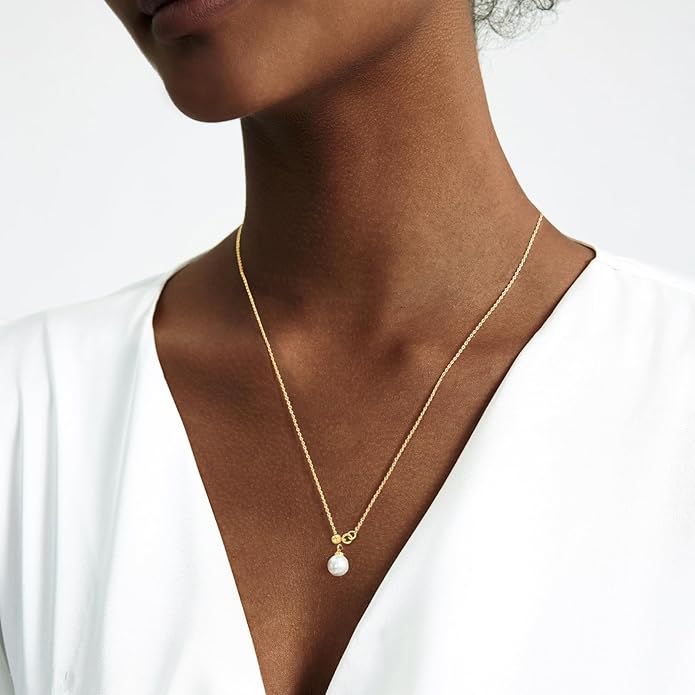 Zeffy Lariat Gold Necklace for Women, Dainty Long Necklace 14k Gold/Silver Plated Layered CZ Beaded Bar Chain Y-Shaped Body Chain Stack Drop Wedding Necklace Trendy Simple Gold Jewelry Gifts