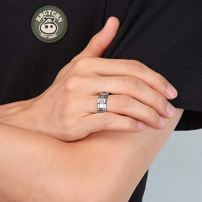 King Will Mens Tungsten Wedding Band with Cubic Zircon Inlay 7mm/8mm Flat Cut Comfort Fit Engagement Rings