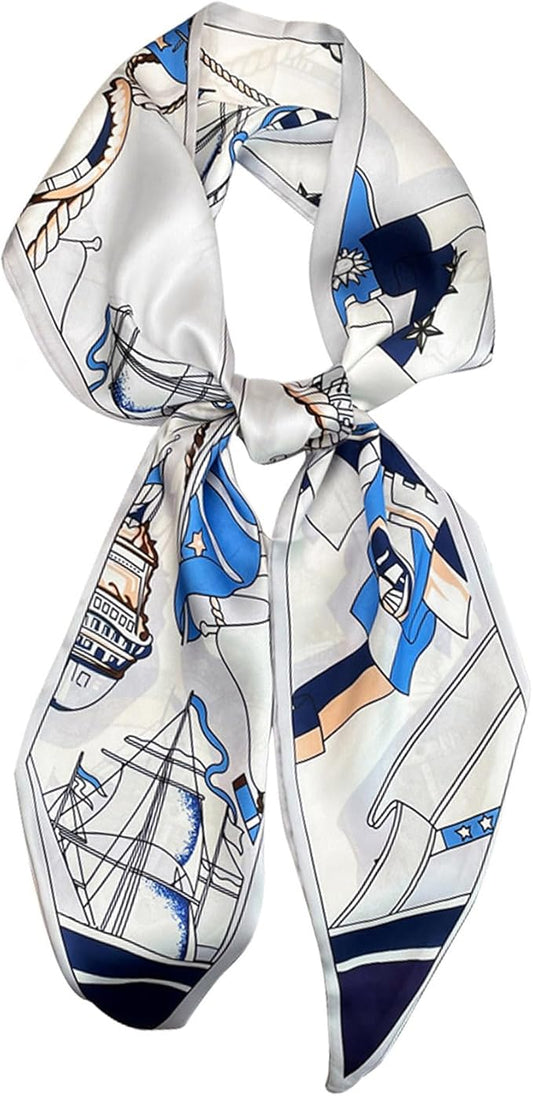 Dailyacc Hair Scarf for Women Fashion Silky Satin Headscarf Wrap Breathable Lightweight Neck Scarves For Handbag