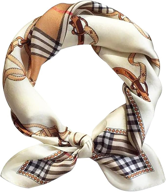 Hioyiwse Satin Bandanas Head Scarf For Women Hair Scarves Accessories Lightweight Fashion Wrap Neck Silk Sleeping Headscarf