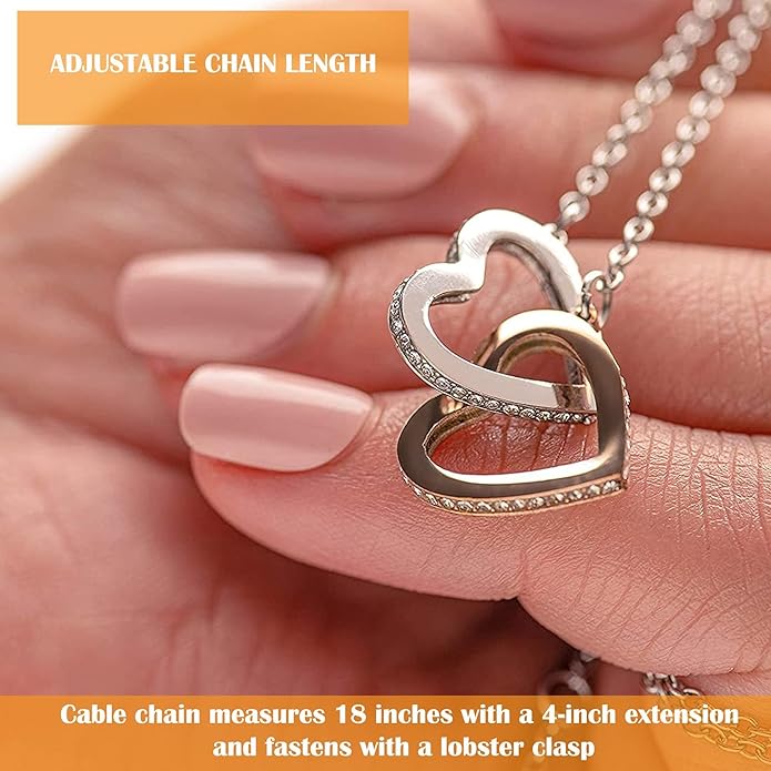 To My Soulmate Necklace For Women, Soul Mate Jewelry for Women, Future Wife Gifts, To My Wife Necklace from Husband, Gifts for Girlfriend, Pendant With Message Card