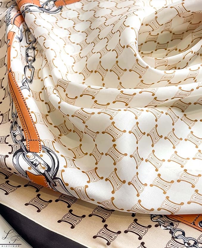 Hioyiwse Satin Bandanas Head Scarf For Women Hair Scarves Accessories Lightweight Fashion Wrap Neck Silk Sleeping Headscarf
