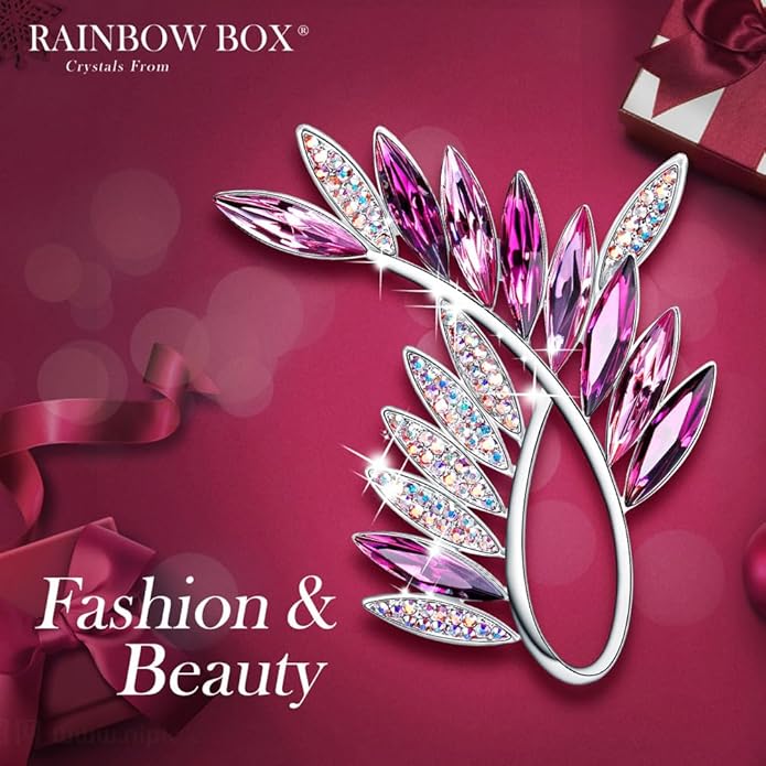 Flower Brooch,Broches Jewelry with Austria Crystal Women's Brooches & Pins