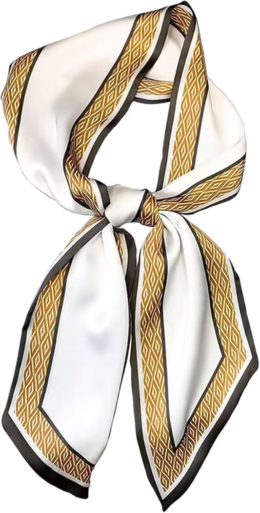 Dailyacc Hair Scarf for Women Fashion Silky Satin Headscarf Wrap Breathable Lightweight Neck Scarves For Handbag