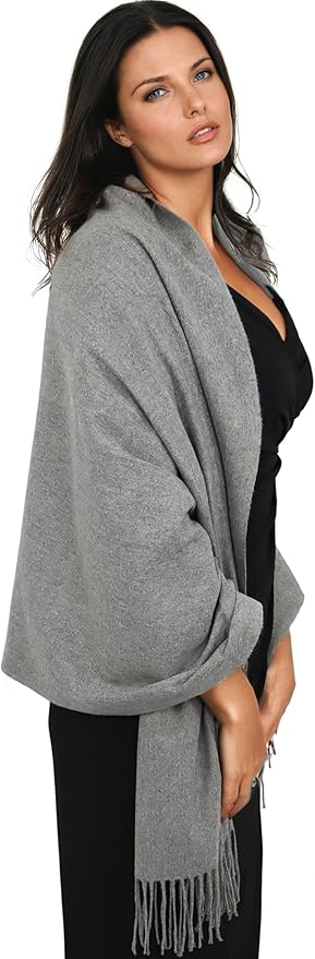 Ocomfly 100% Pashmina Scarf for Women - Premium Womens Scarves - Gift Boxed - Shawls or Wraps - Ultra Soft and Warm