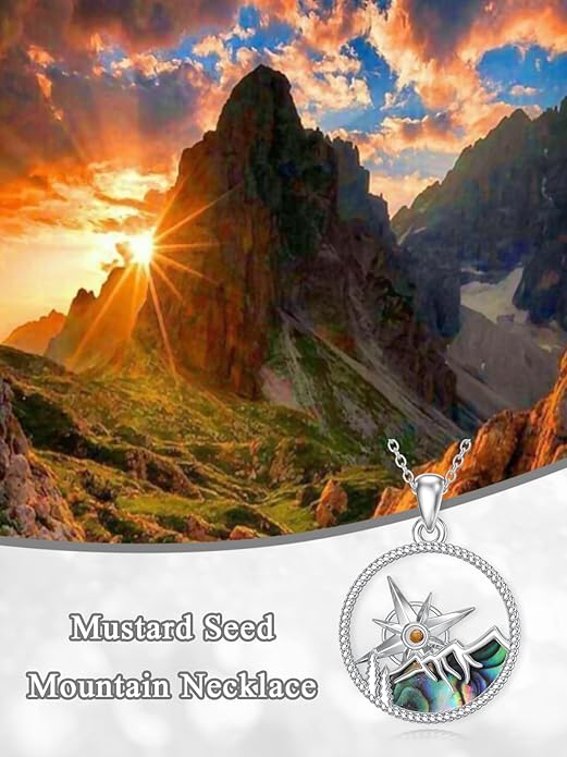 Seiyang 925 Sterling Silver Mustard Seed/Cross/Star of David/Triquetra Trinity Knot/Celtic/Claddagh Necklace Christian/Irish Jewelry Gifts for Women Mom Her