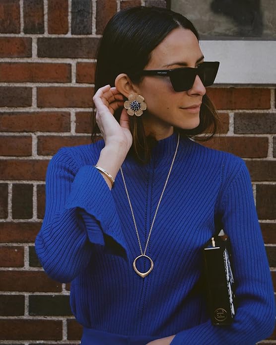 Long Pendant Necklace for Women Gold Plated Circle Long Chain Necklace Y Necklace Jewelry for Women