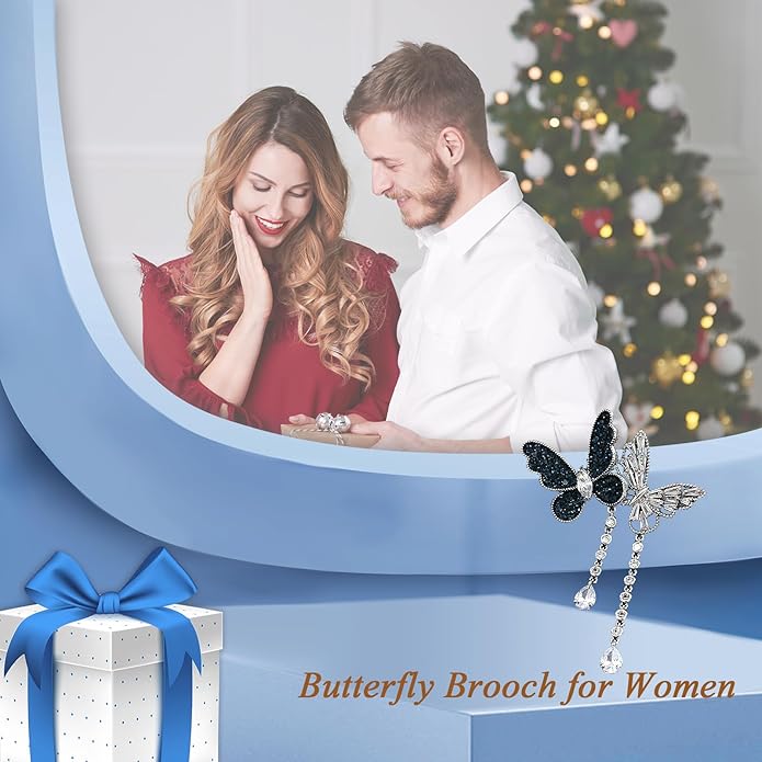 Animal Brooch for Women Girls Rhinestone Animal Brooch Lapel Pin Jewelry Gift for Mom Wife