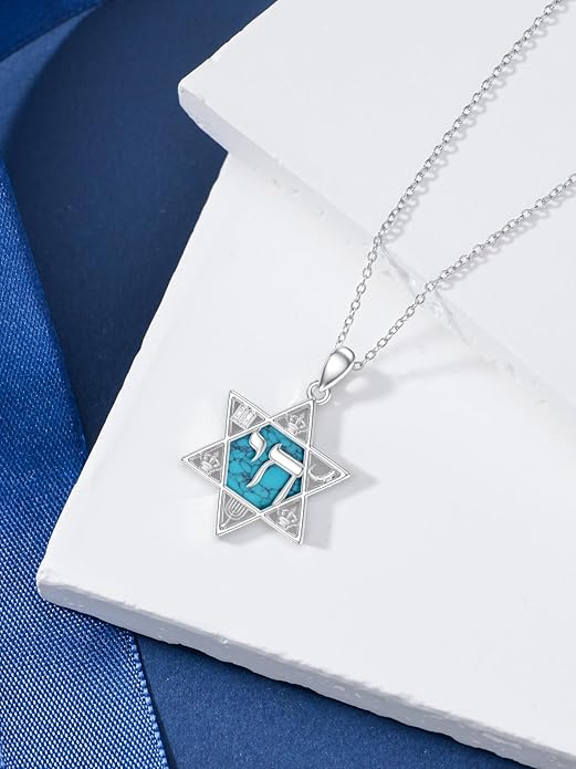 Seiyang 925 Sterling Silver Mustard Seed/Cross/Star of David/Triquetra Trinity Knot/Celtic/Claddagh Necklace Christian/Irish Jewelry Gifts for Women Mom Her