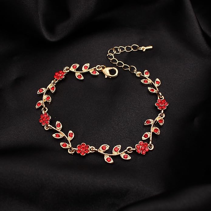 Austrian Crystal Rhinestone Choker Necklace Dangle Earring Link Bracelet Jewelry Set for Brides Bridesmaid Prom Costume Accessories for Women