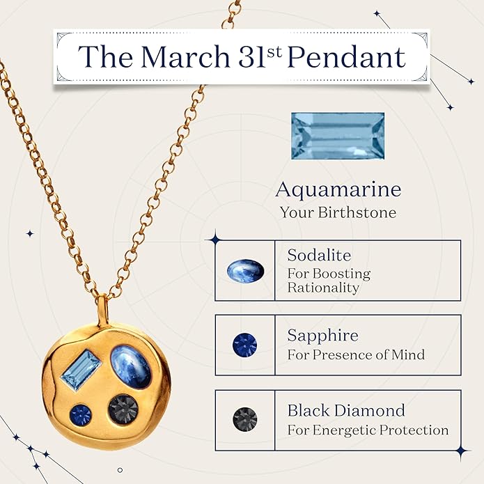 Birthdate 14k Gold Necklace for Women - 16-20in Adjustable 14 Karat Gold Chain with Lobster Clasp - Cadenas de Oro 14k Puro Para Mujer, Ladies Jewelry Birthstone