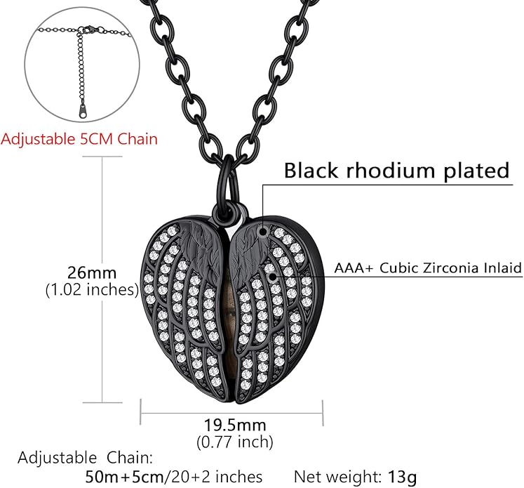 Supcare Locket Necklace That Holds Pictures-Engraved Photo Pendant Custom Jewellery Gifts for Men Women (with Jewellery Gift Box)