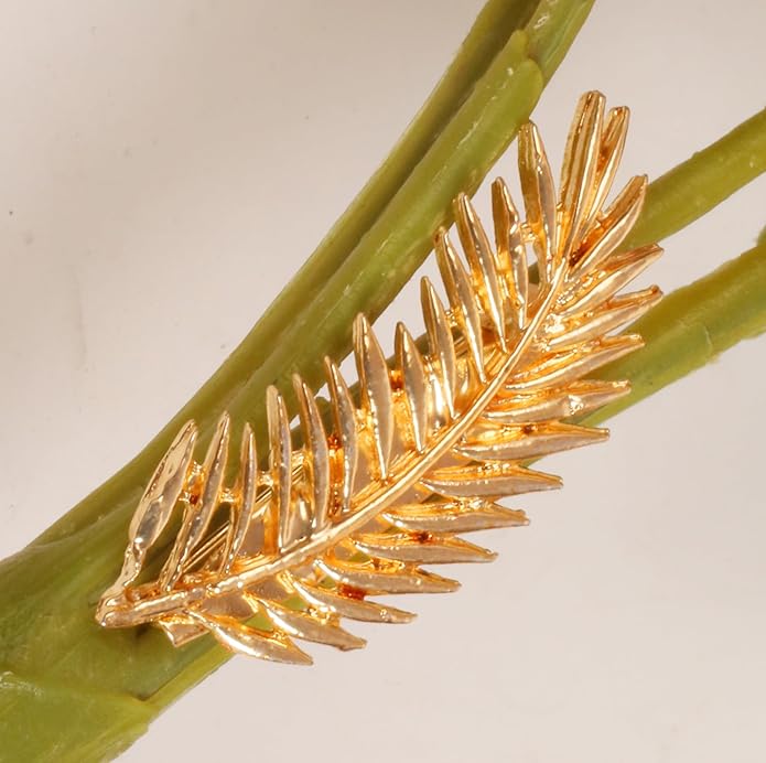 Touchstone Indian Bollywood Handcrafted Designer Jewelry Brooch Lapel Pin in Gold Or Silver Tone for Women.