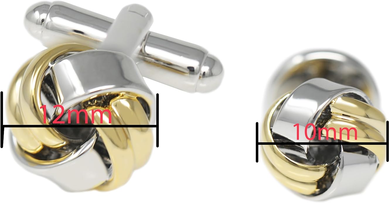 MENDEPOT Men Formal Wear Dress Shirt Cufflinks And Studs Set With Box Wedding Groom Groomsmen Gift