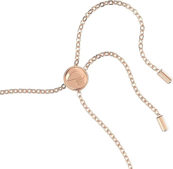 Swarovski One bracelet, Heart, Pink, Rose gold-tone finish