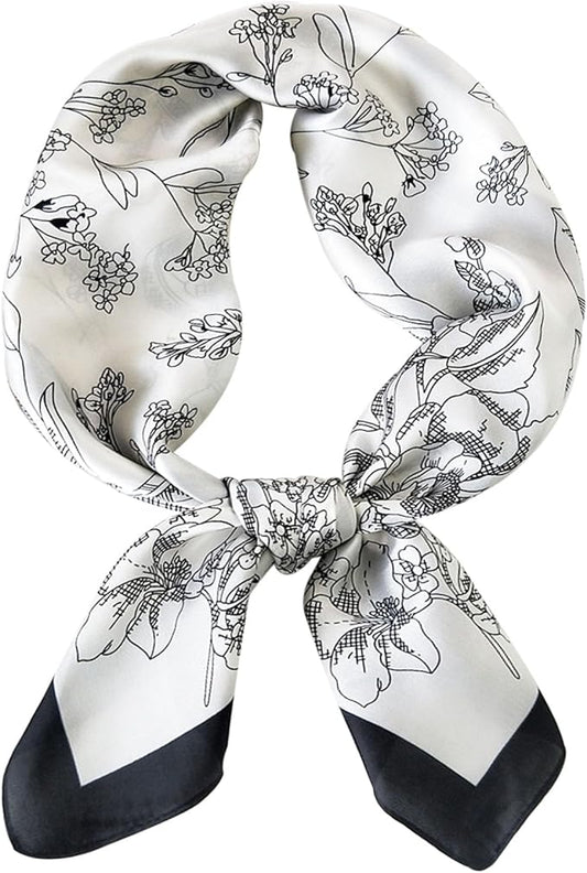Hioyiwse Satin Bandanas Head Scarf For Women Hair Scarves Accessories Lightweight Fashion Wrap Neck Silk Sleeping Headscarf