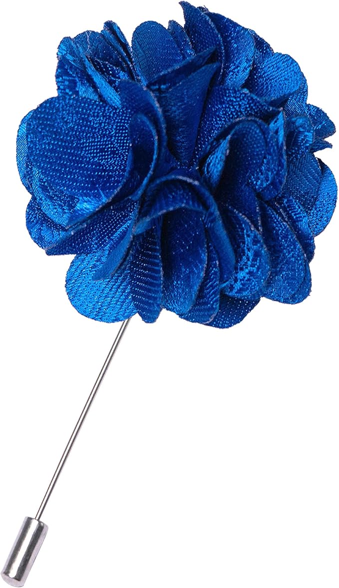 JEMYGINS Floral Pre-tied Bow Tie and Pocket Square Cufflinks Lapel Pin Sets for Men 4PCS