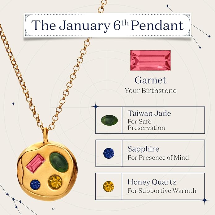 Birthdate 14k Gold Necklace for Women - 16-20in Adjustable 14 Karat Gold Chain with Lobster Clasp - Cadenas de Oro 14k Puro Para Mujer, Ladies Jewelry Birthstone