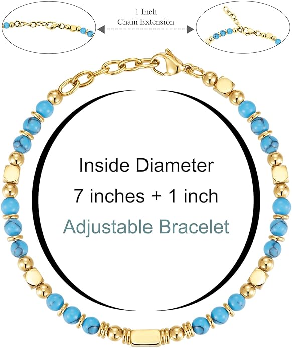 Beaded Bracelets for Women - Silver and Gold Boho Bracelets, Trendy Jewelry Gifts for Lover, Mom, Friends