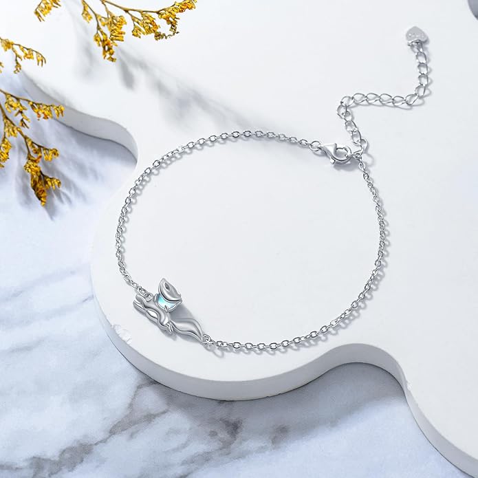 Animal Bracelet for Women 925 Sterling Silver Cat/Dolphin/Turtle/Horse Bracelet Jewelry Gifts