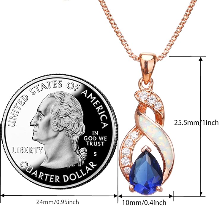 Hermosa Jewelry Sets Australian Created Opal Necklace Earrings Mother's Day Gifts Jewelry for Mom