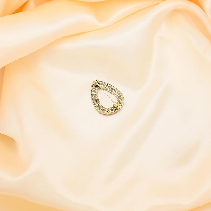 Turquoise West Cowboy Oval Tear Drop Brooch Pin for Women Retro Brooches Pins Classic Fashion Jewelry Accessories Gift