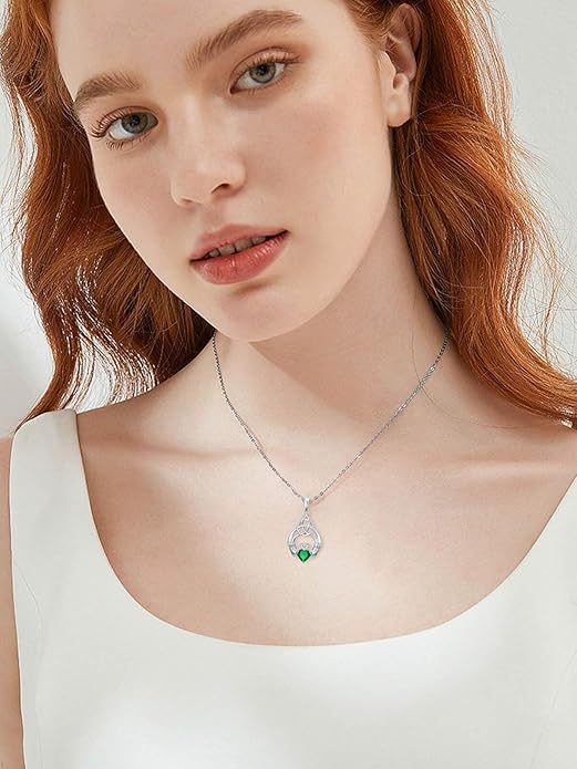 WINNICACA Christmas Gifts for Women Witches Knot Celtic Knot Necklace Sterling Silver Celtic Jewelry Protection Necklaces Irish Jewelry Birthday Gifts for Women Mom Wife Her