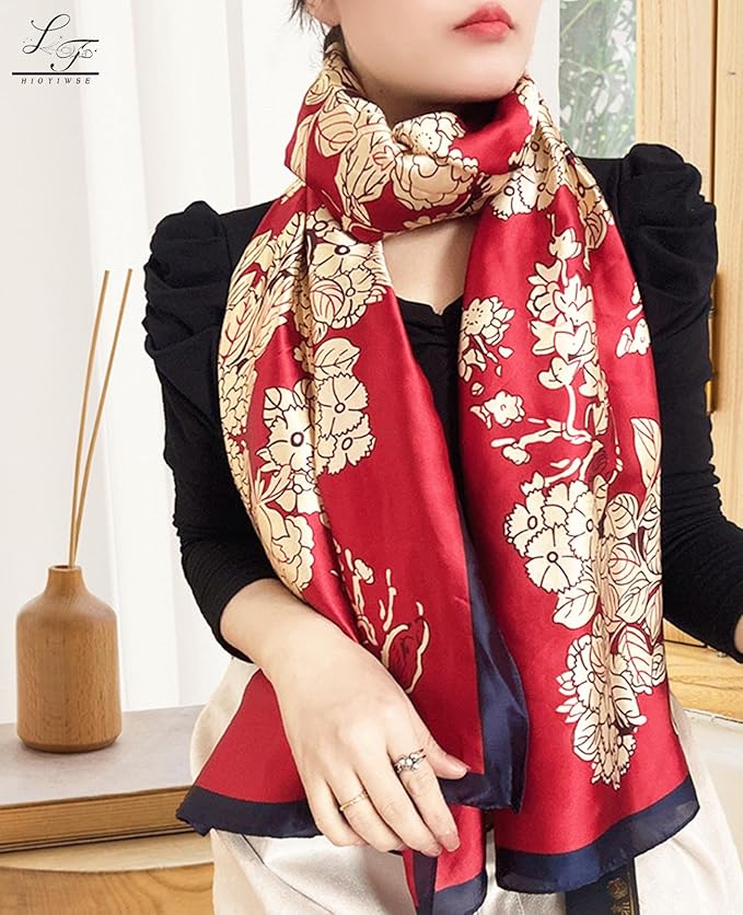 Hioyiwse Shawl Scarf For Women Lightweight Scarves Floral Pattern Formal Evening Dressesformal Shawl Summer Wraps