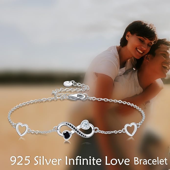 Mustard Seed Cross/Paw Print/Butterfly/Sunflower/Compass/Moss Agate Bracelet for Women 925 Sterling Silver Graduation Link Bracelet Jewelry for Women