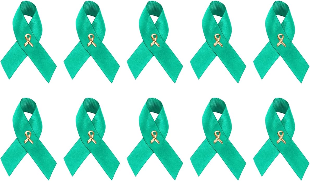1/2/5/10/25/50/100pcs Satin Awareness Ribbon Pins (Pick your color), for Cancer & Disease Awareness, Bulk Quantities for Fundraising, Events, Gift Giving