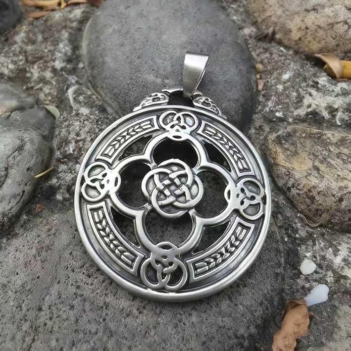 S925 Sterling Silver Viking Pendant, Norse Mythology Inspired Men's Jewelry, Perfect for Necklaces, Gift for Father's Day, Christmas, Birthday