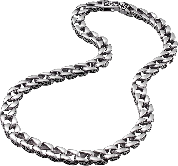 Men’s Link Bracelet Collection – Stainless Steel, Black & Silver Variations, Bracelet & Necklace Sets, 8.3–9" Length, Gift Ready
