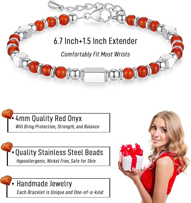 Tiny Gemstone Beaded Bracelets for Women Teen Girls, You are Awesome Jewelry Gifts for Women, Friends, Sister, Mom, Daughter...