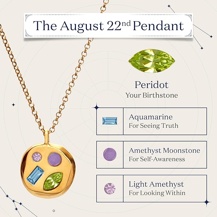 Birthdate 14k Gold Necklace for Women - 16-20in Adjustable 14 Karat Gold Chain with Lobster Clasp - Cadenas de Oro 14k Puro Para Mujer, Ladies Jewelry Birthstone