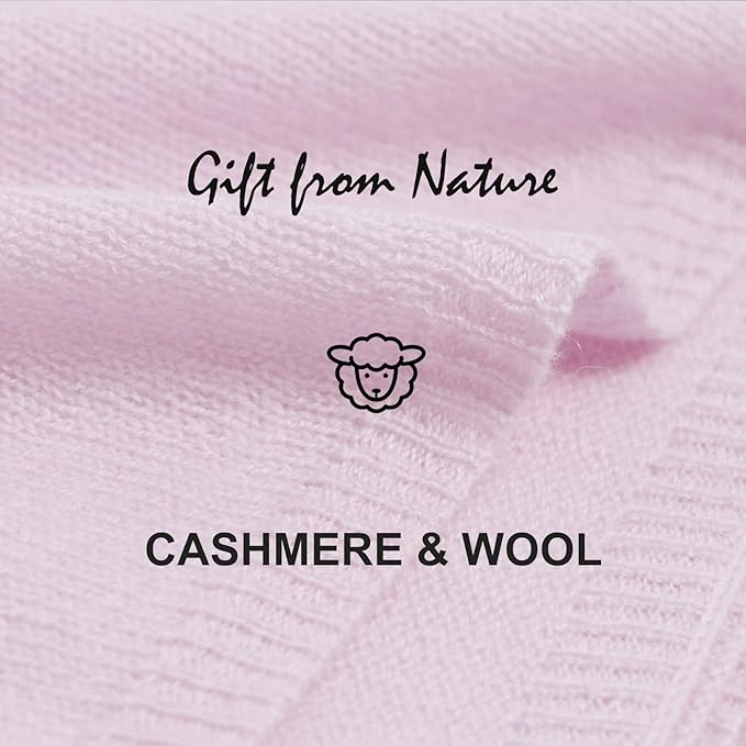 Erdenech Luxury Cashmere Wool Blend Wrap for Women, All-Season Travel Wrap Shawl, Extra Large Blanket Shawl Scarf Pashmina