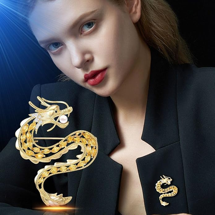 Animal Brooch for Women Girls 18k Gold Plated Animal Brooch Pin Rhinestone Animal Brooch Lapel Pin Jewelry Thanksgiving Day Birthday Wedding Gifts for Mom Wife